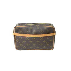 Louis Vuitton Compigne clutch bag brown